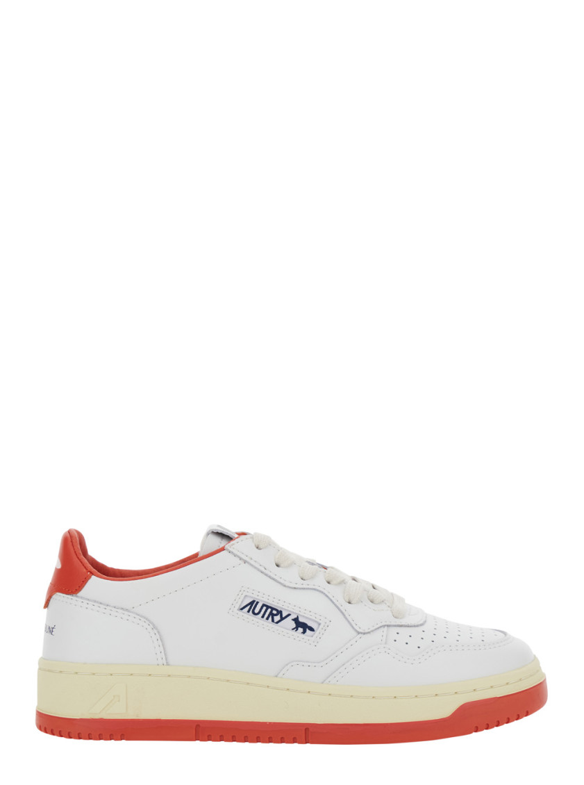 Autry Medalist Low Kitsune Wht Red In Red