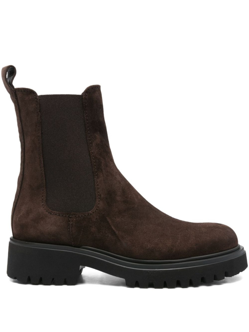 Guglielmo Rotta Brown Ankle Boots In Brown
