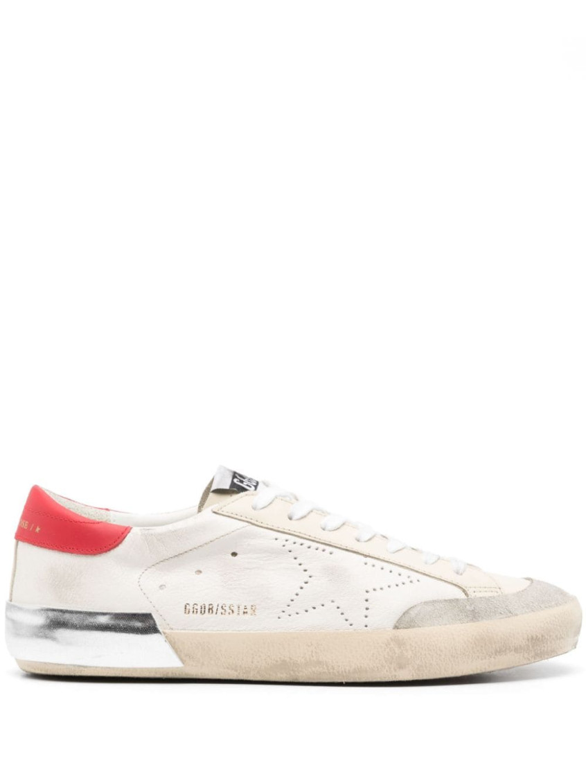 Golden Goose Round Toe Low-top Sneakers In White