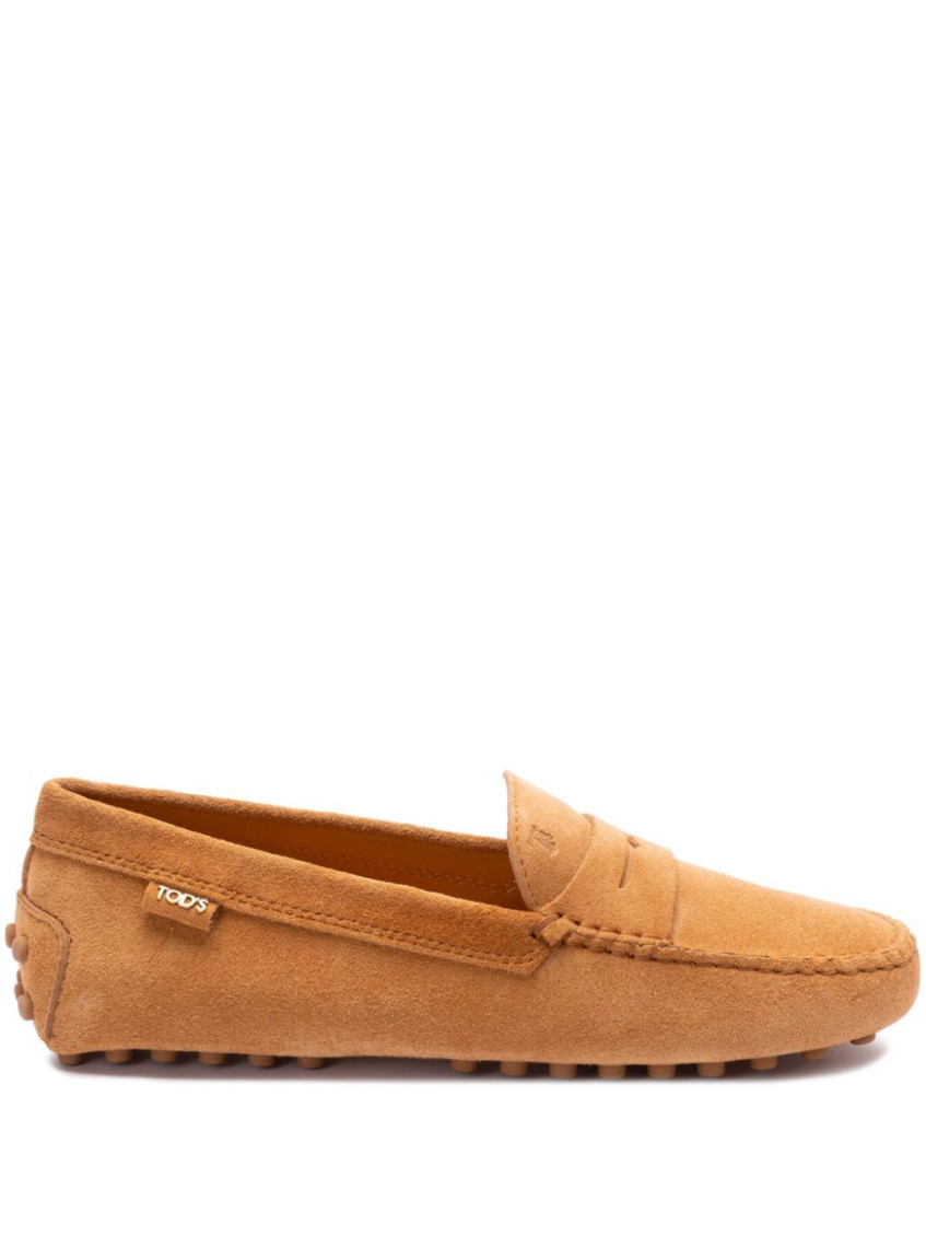 Tod's Brown Slip On Loafers In Brown