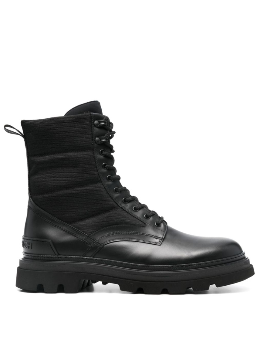 Woolrich Black Padded Ankle Boot In Black