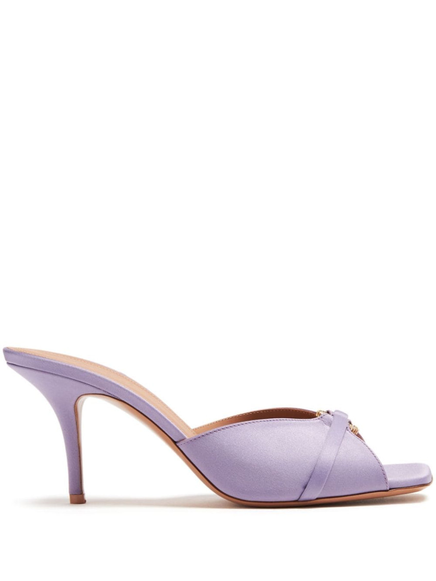 Malone Souliers Patricia 70mm Satin Mules In Light Purple