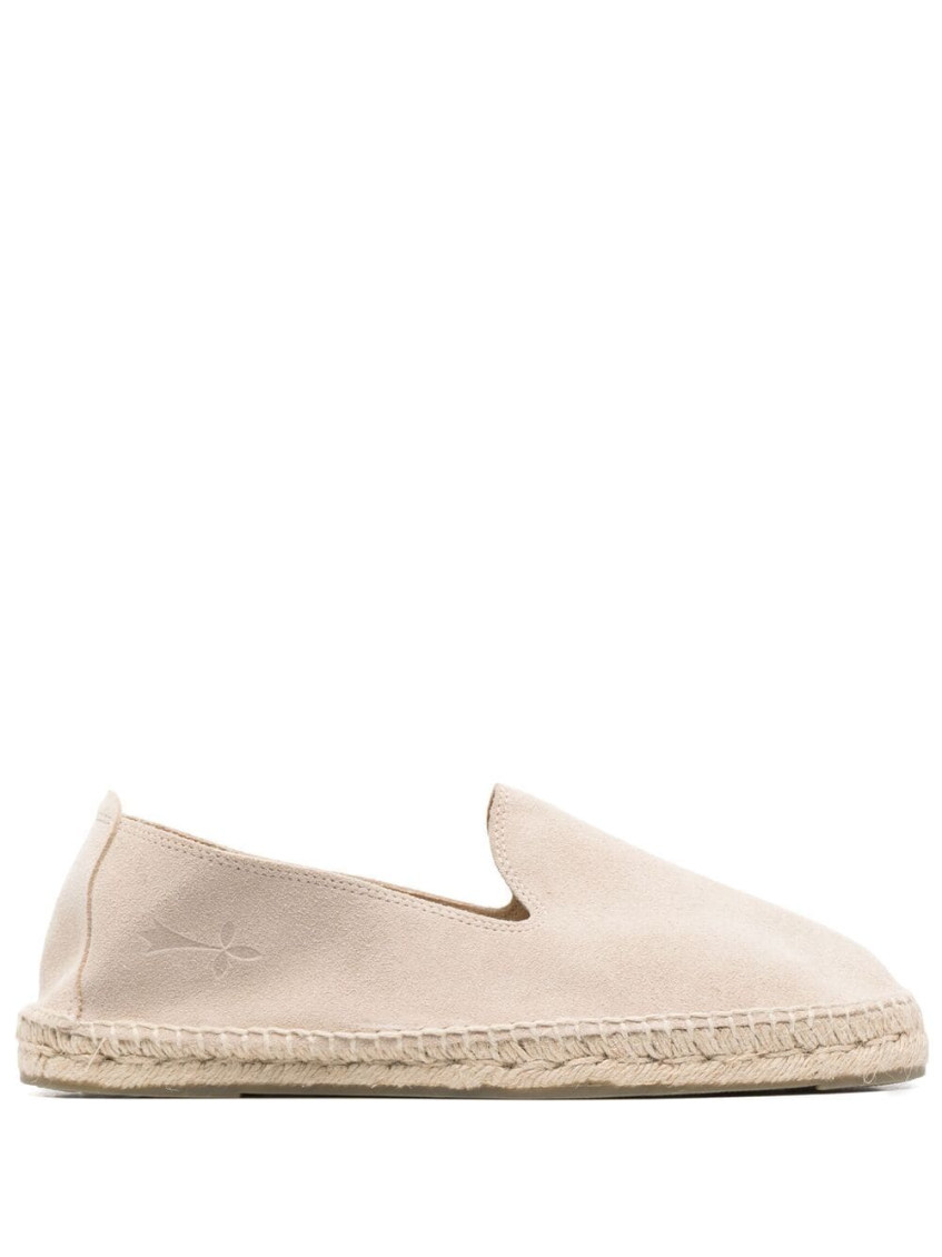 Manebi Round Toe Jute Sole Espadrilles In Beige