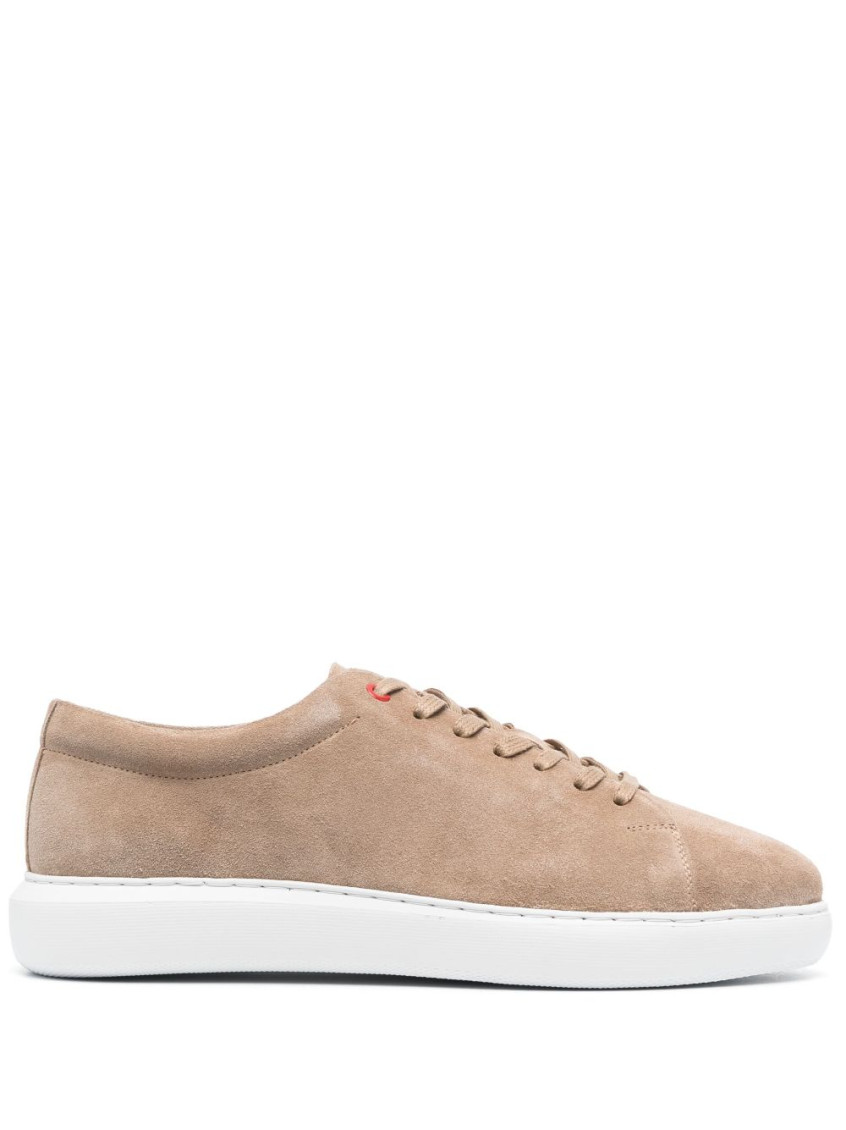 Peuterey Low-top Suede Sneakers In Beige