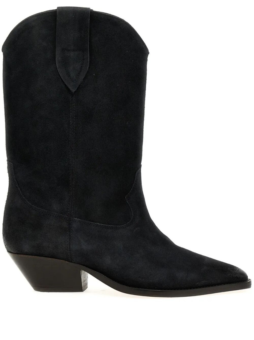 Isabel Marant Ankle Boots In Luxurious Calf Velvet Leather With Sleek Design And Quality Finish In Brown