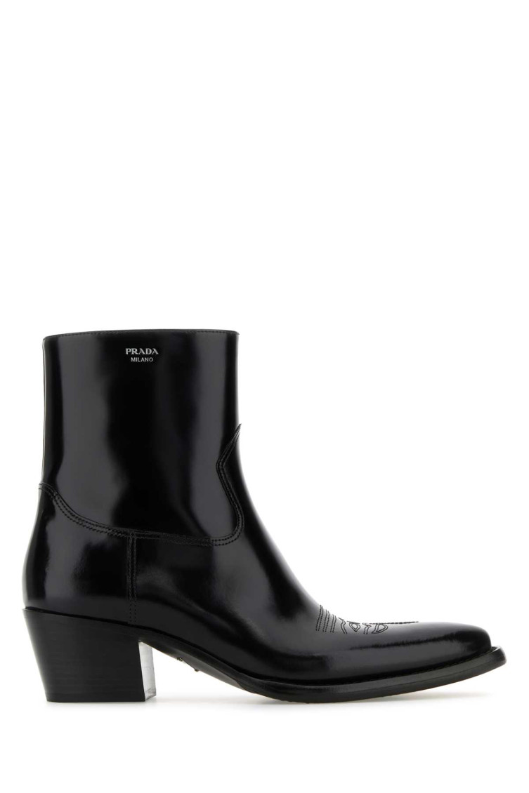 Prada Black Ankle Boots