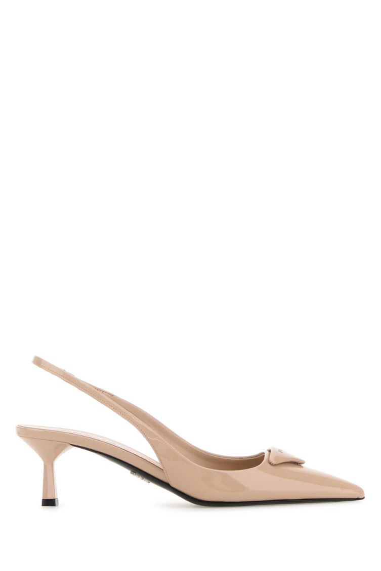 Prada Pink Logo Heels