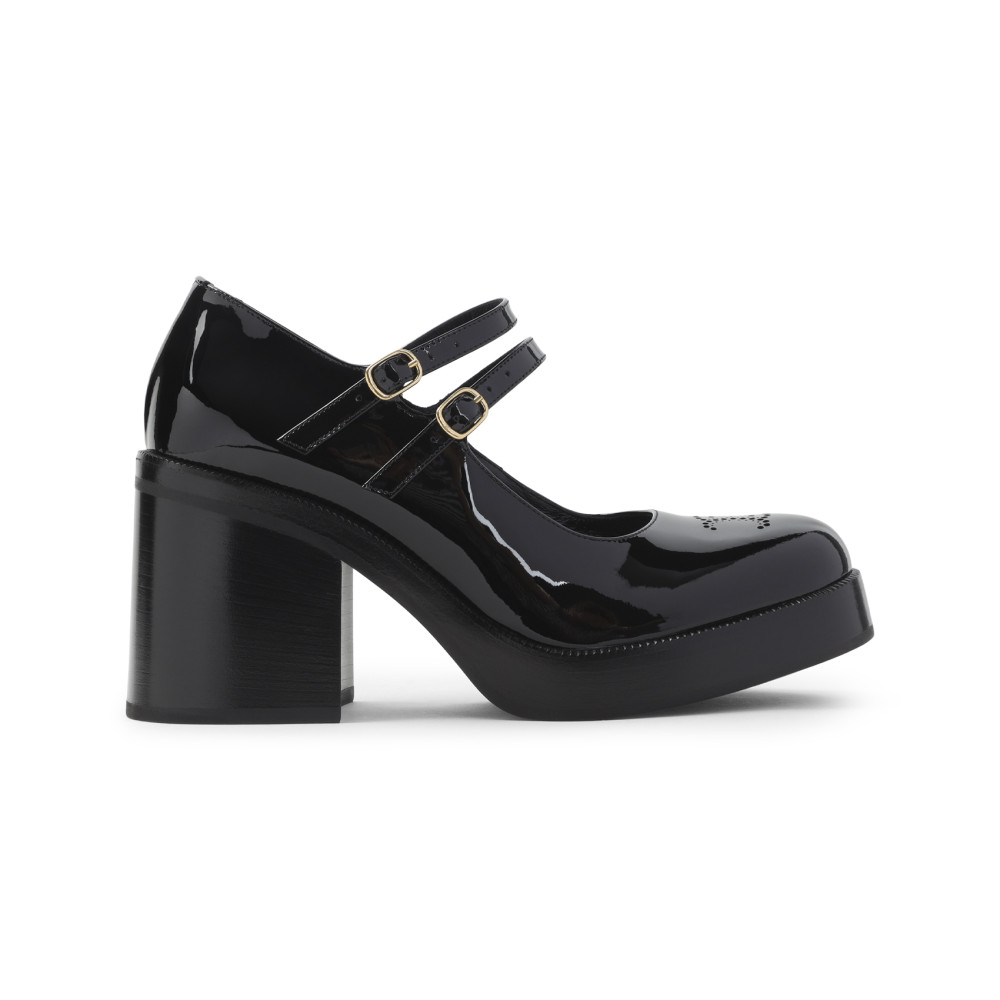 Celine Triomphe Perforated 90 Babies Decolletes Women In Black