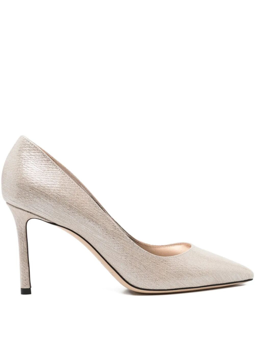 Jimmy Choo Golden Pointed Toe Pumps In Gold