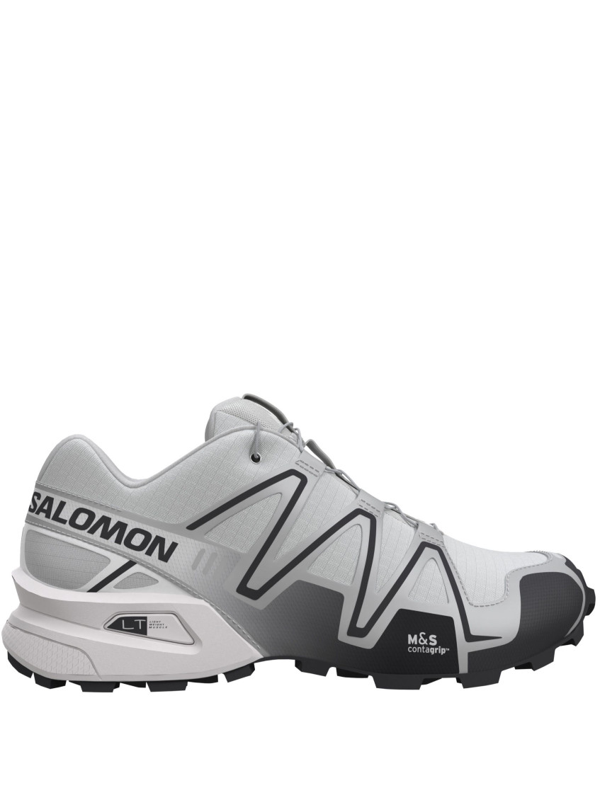 Salomon White Speedcross 3 Sneaker In Gray