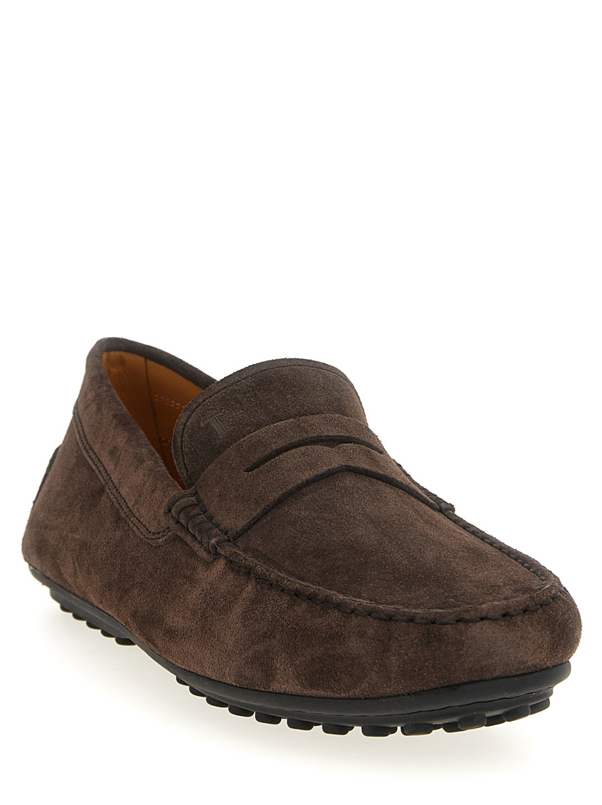 Tod's Brown Suede Loafers