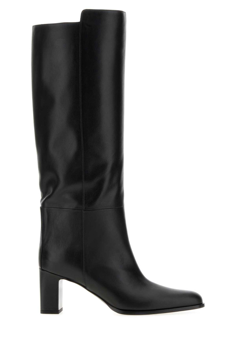 Paris Texas Black Solid Boots