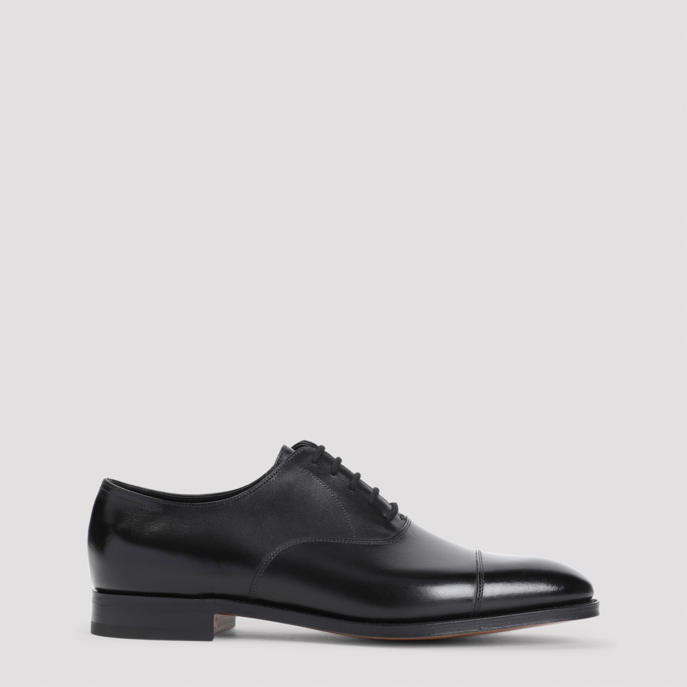 John Lobb Black Leather Lace Up Shoes for Men Online India at
