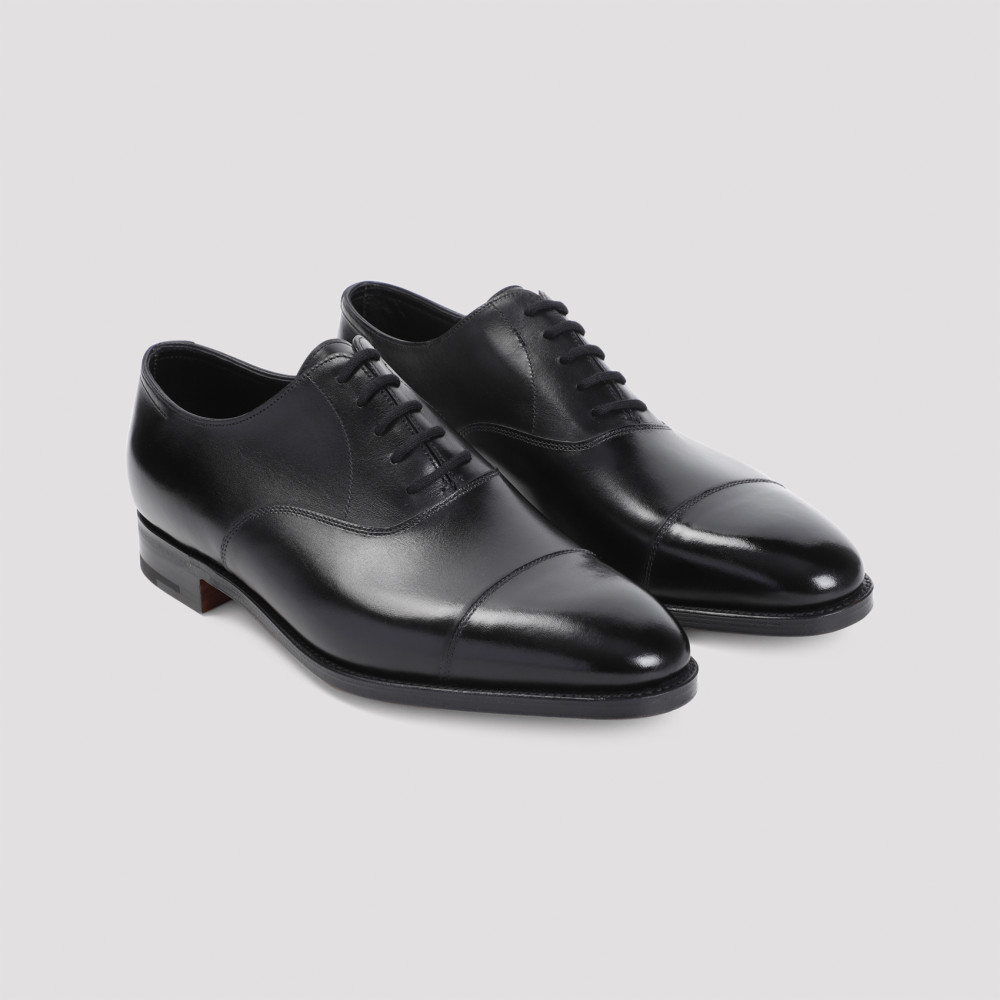 John Lobb Black Leather Lace Up Shoes for Men Online India at