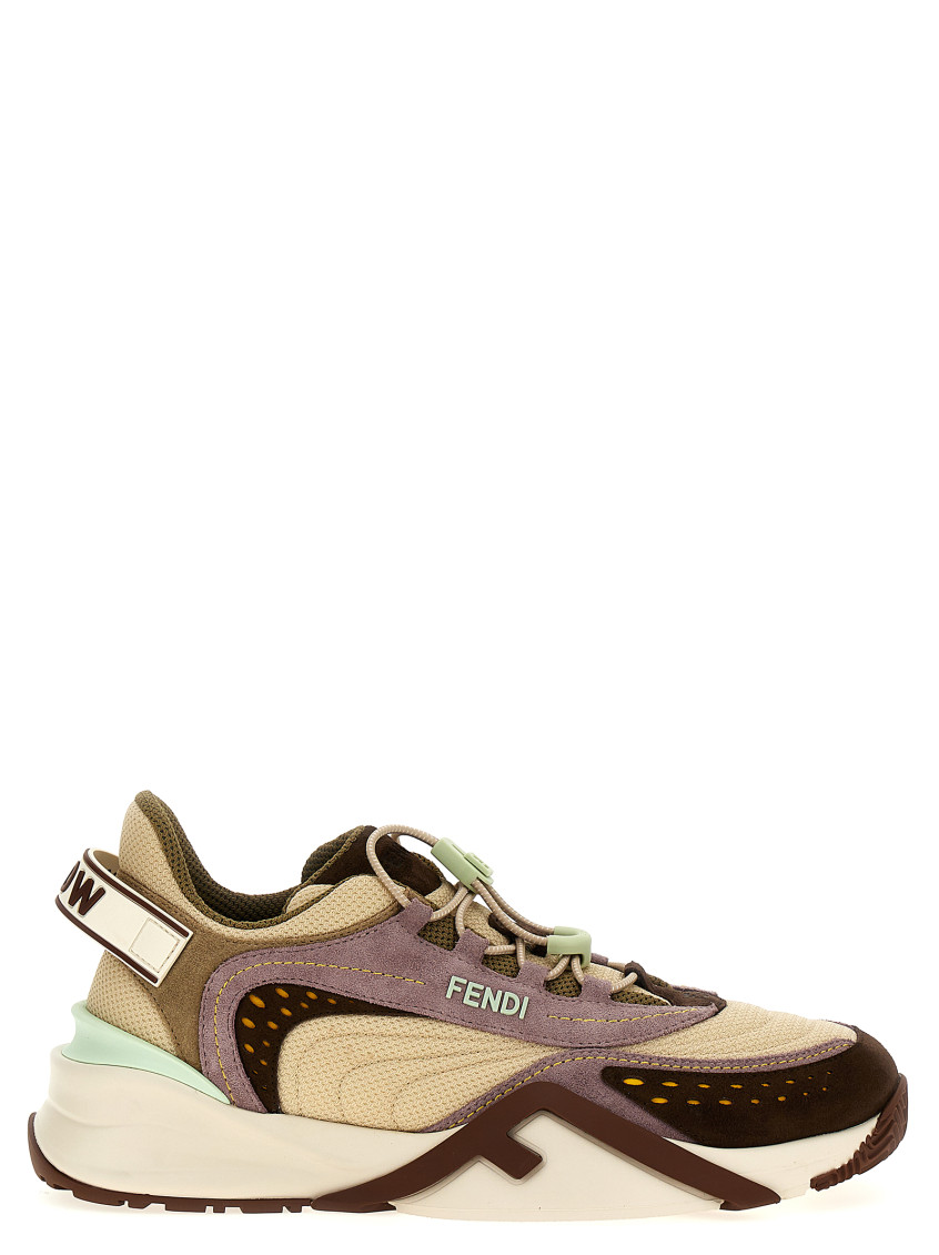 Fendi Multicolor Logo Sneakers In Multicolor