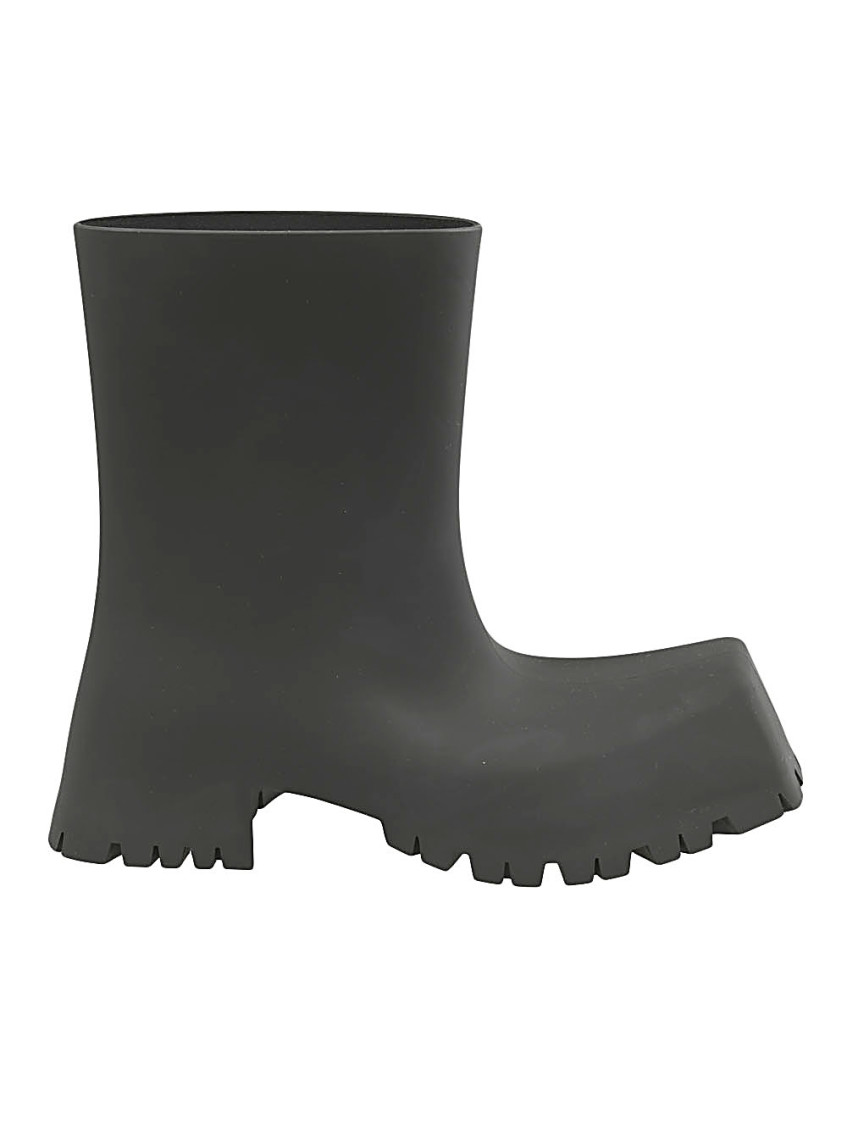 BALENCIAGA BLACK TROOPER RUBBER BOOTS 