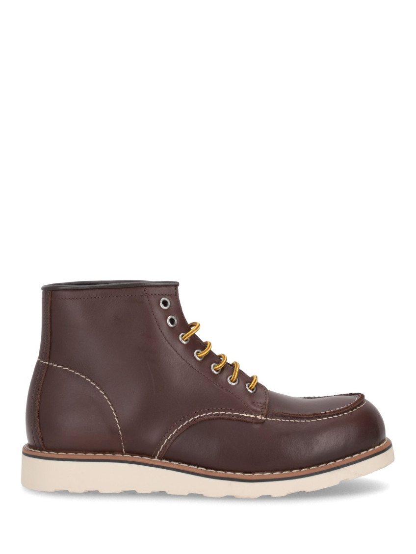 The Bekk Dark Brown Leather Boots In Brown