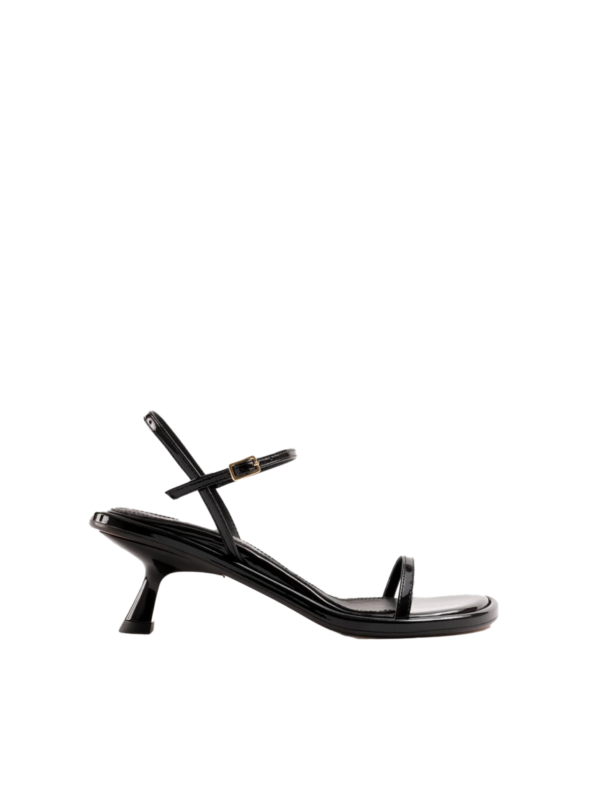 Souliers Martinez 55mm Curved Stiletto Heel In Black