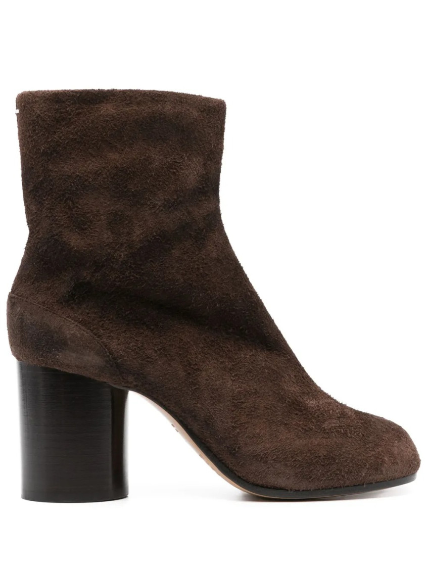 Maison Margiela 80mm Tabi Suede Ankle Boots