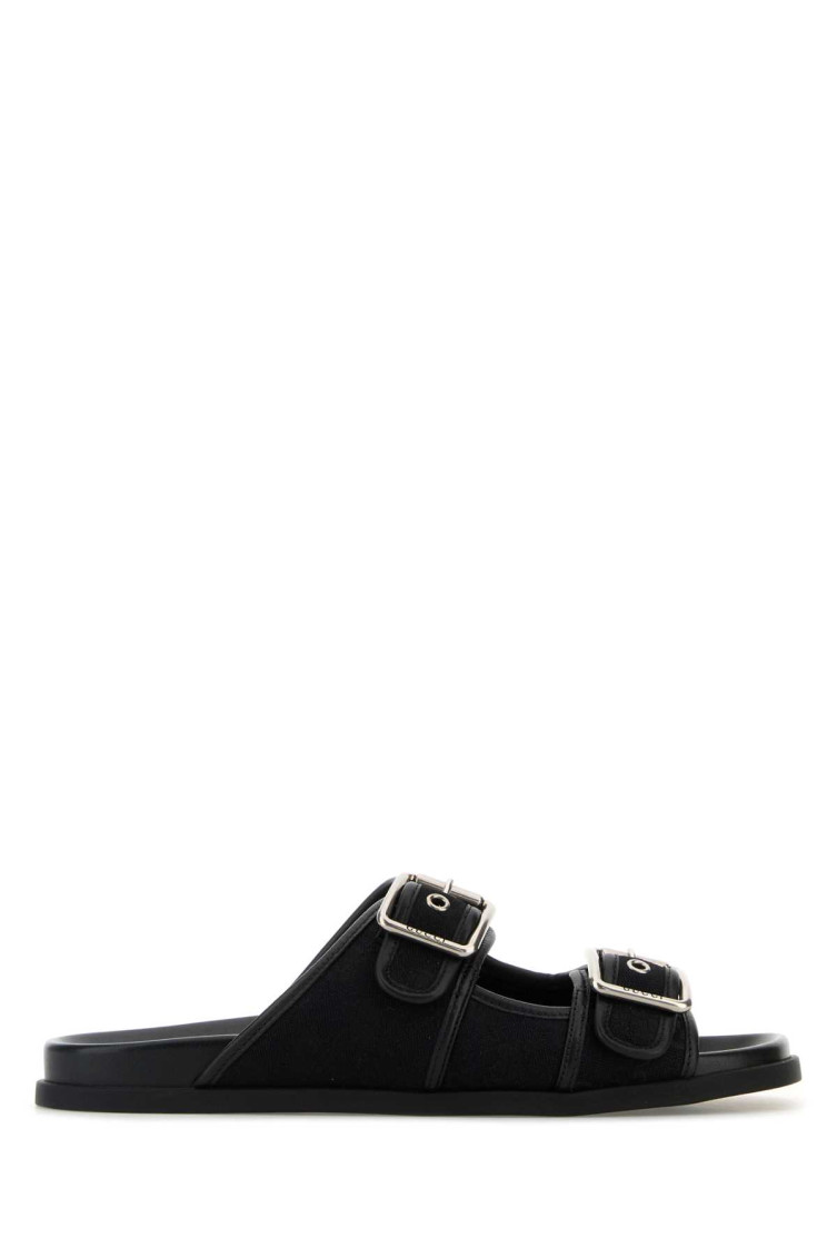 GUCCI MEN BLACK FABRIC SANDALS, 9 LUXURY SANDALS & FLOATERS FOR MEN DARVEYS