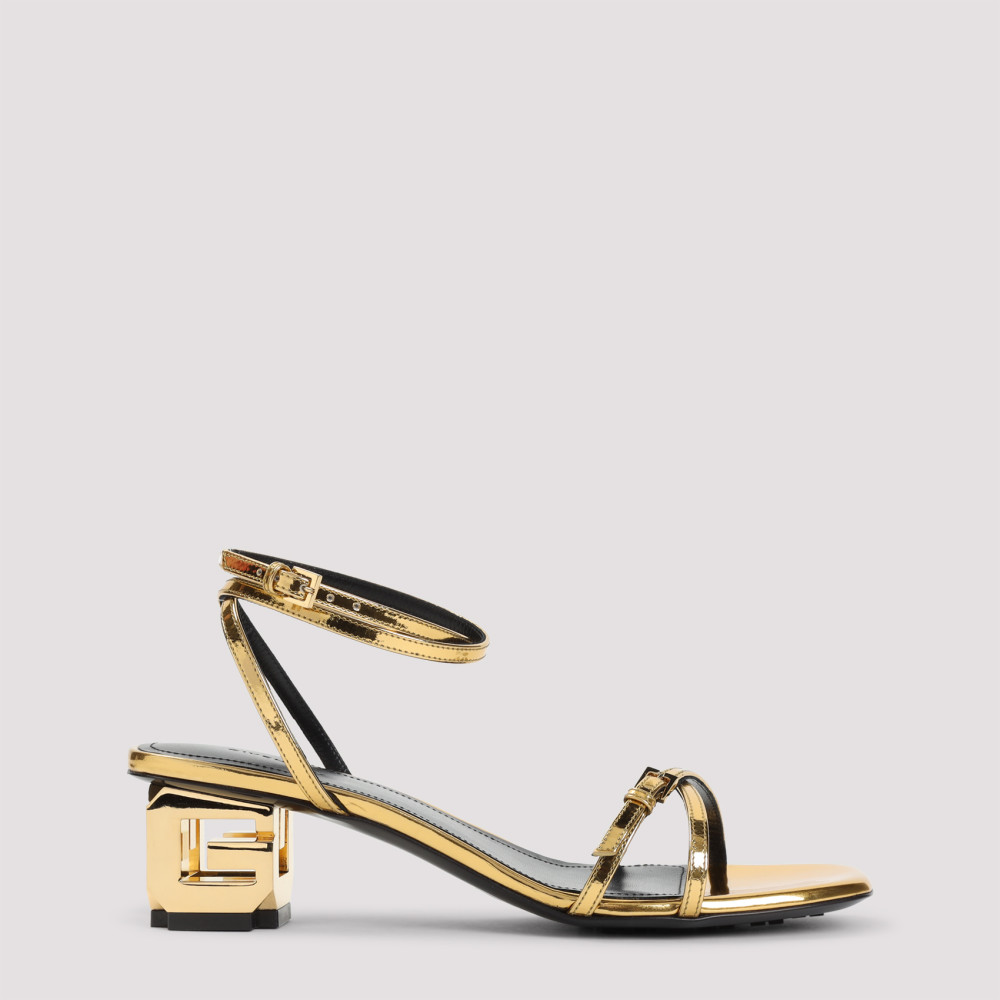 GIVENCHY GOLDEN G-CUBE SANDALS