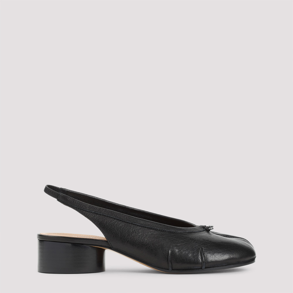 MAISON MARGIELA BLACK SLINGBACK BALLETS FLATS