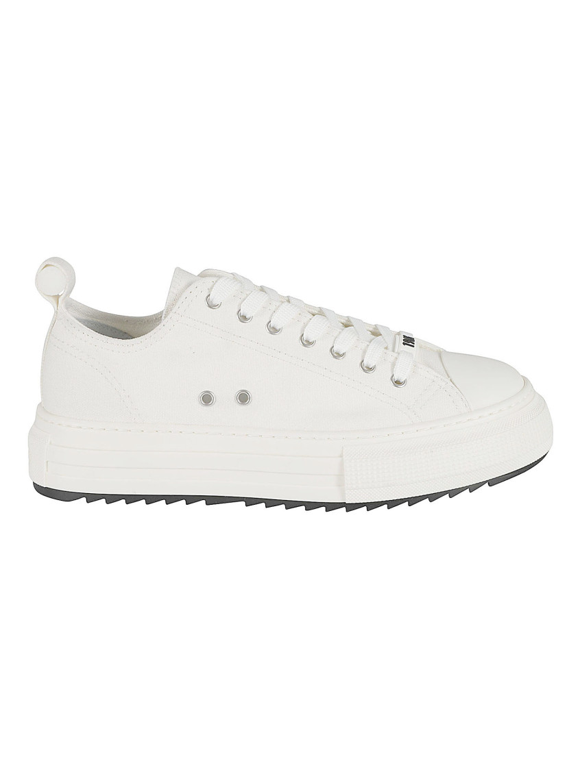 Dsquared2 Man Sneakers White Size 6.5 Textile Fibers In White
