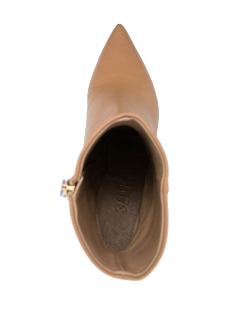 3Juin Brown Pointed Toe Boots for Women Online USA at Darveys.com 3Juin Brown Pointed Toe Boots for Women Online USA at Darveys.com
