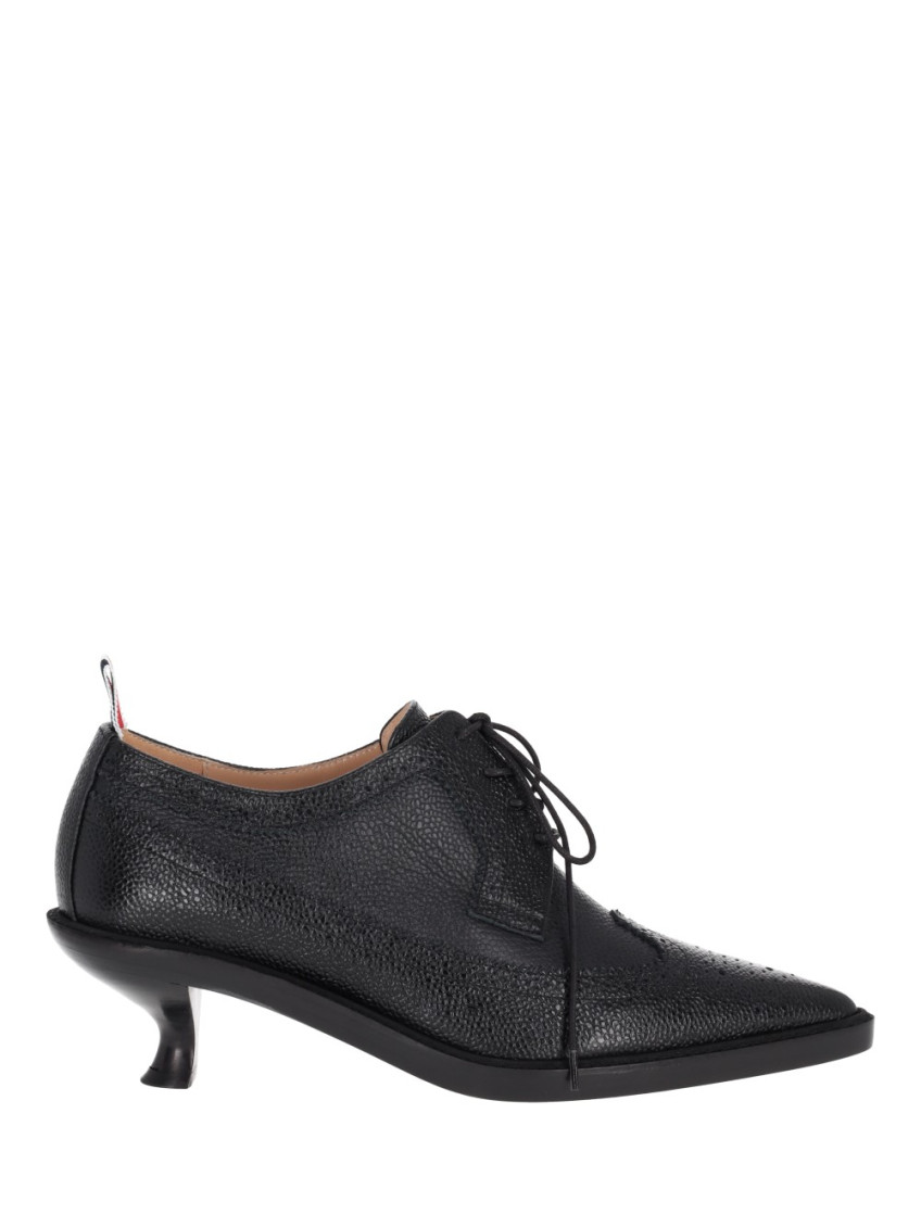 Shop Thom Browne Black Lace-up Heels