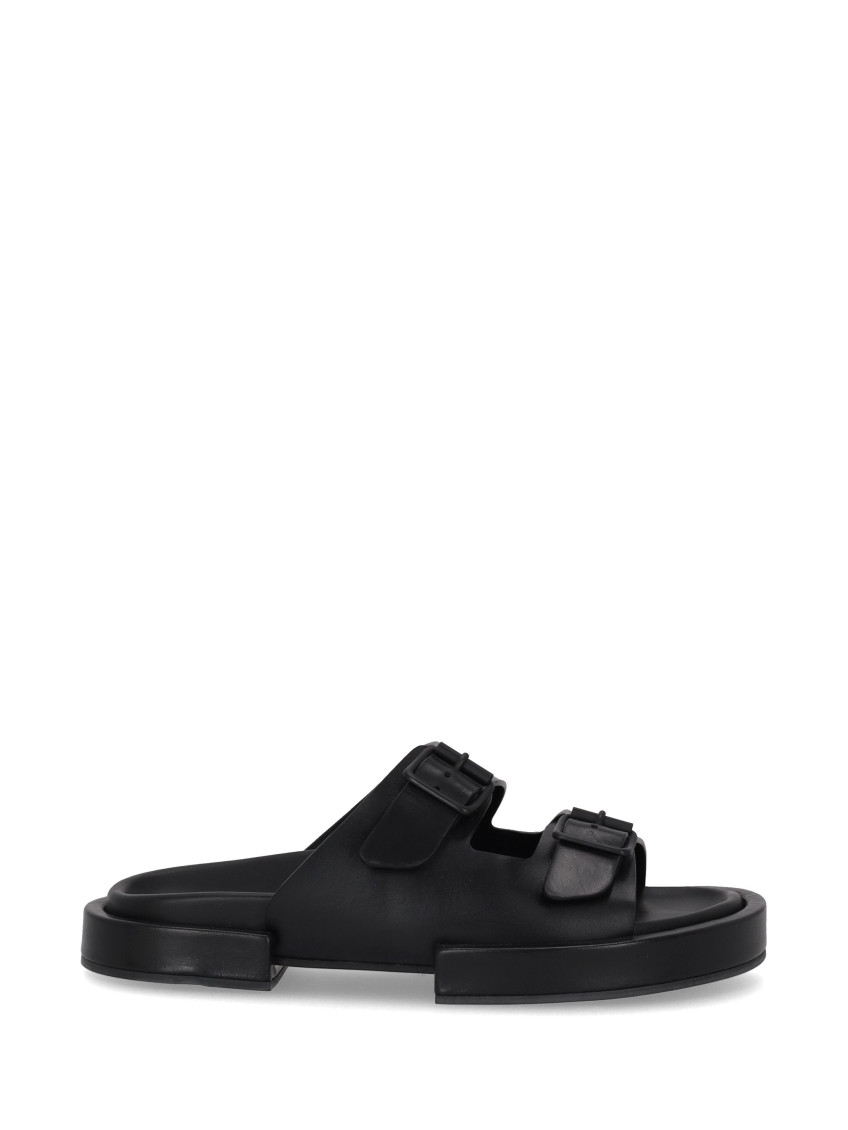 Ann Demeulemeester Henri Block Double Buckle Strapped Sandals