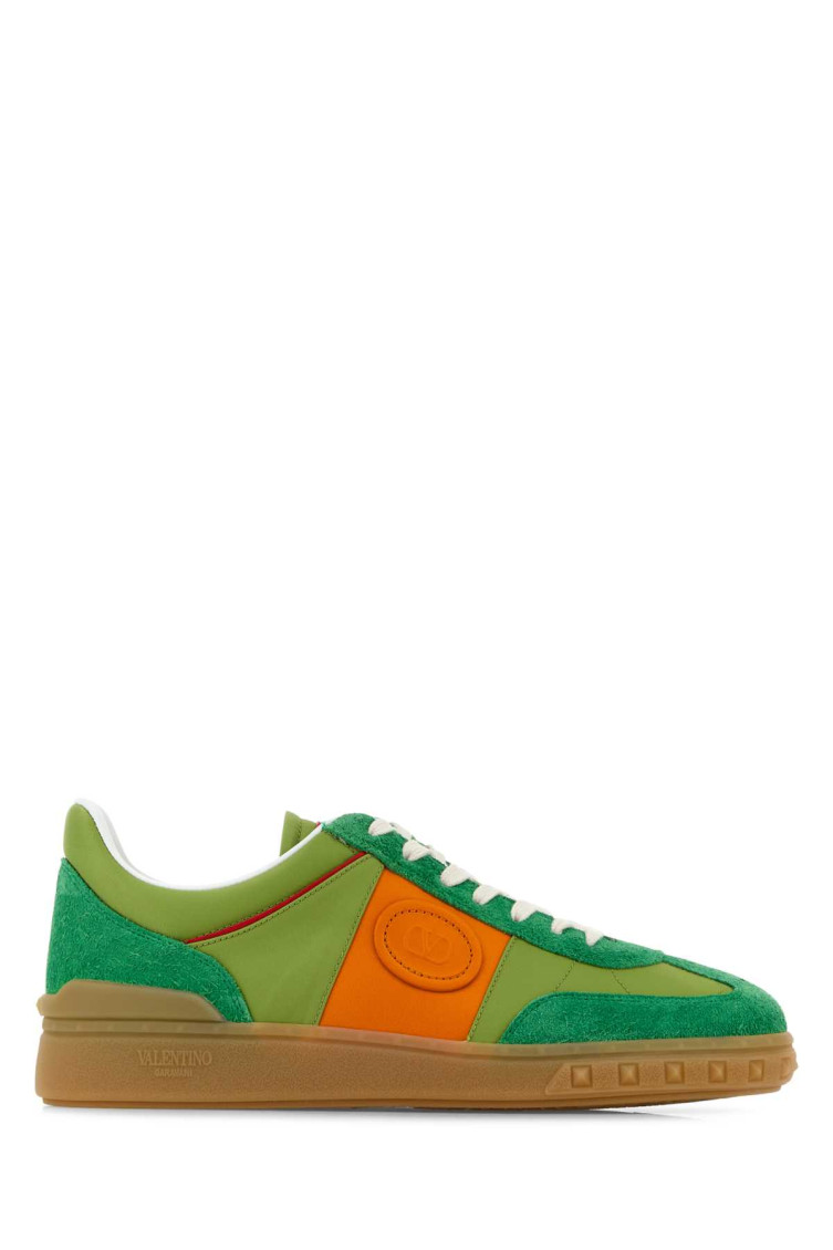 Valentino Multicolor Suede And Fabric Upvillage Sneakers