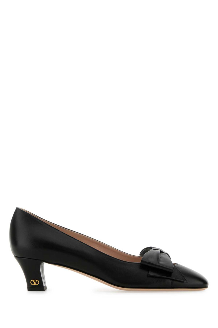 Shop Valentino Black Leather Pumps