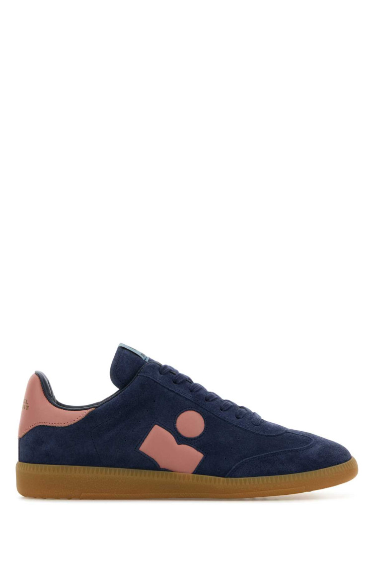 Isabel Marant Beth Bicolor Mixed Leather Sneakers