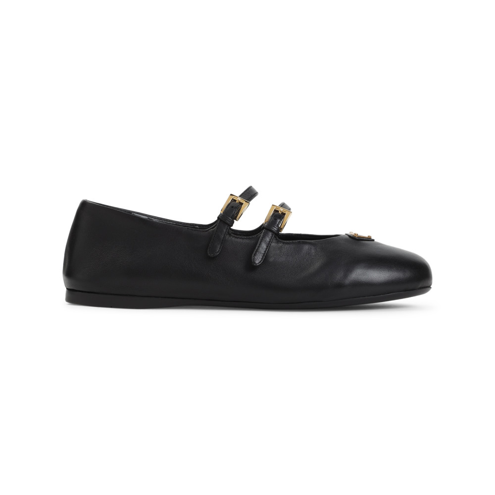 Prada Women Nappa Leather Ballerinas In Black