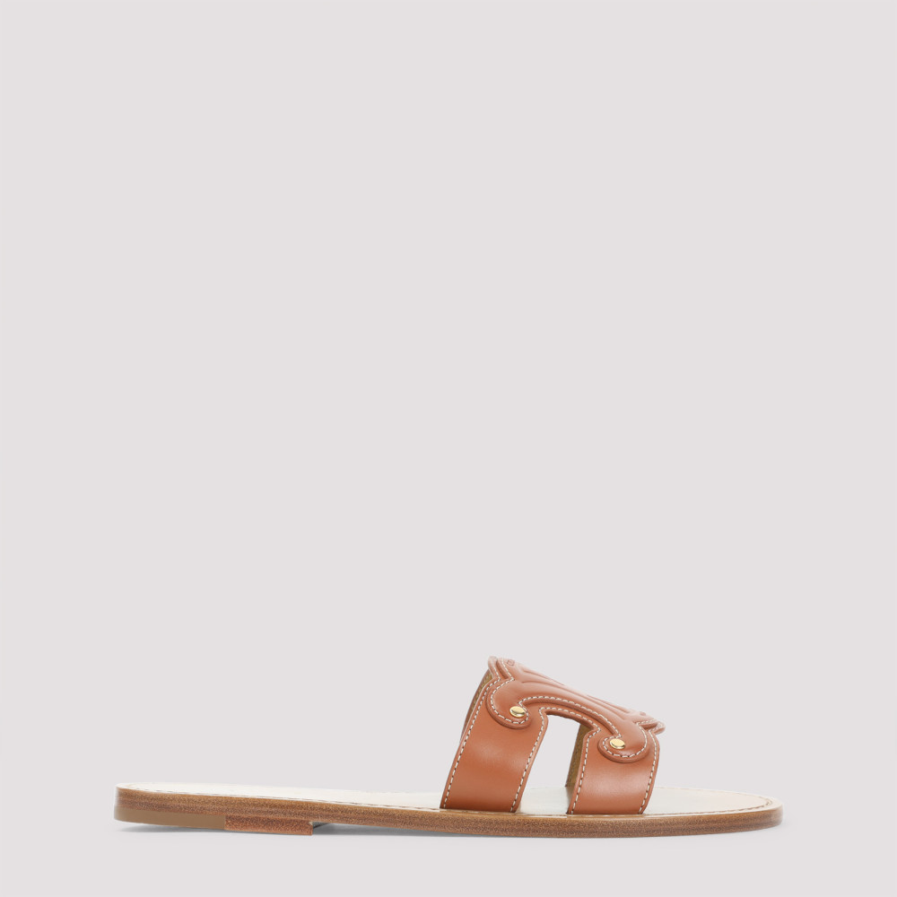 Celine Studded Strap Cut-out Mule