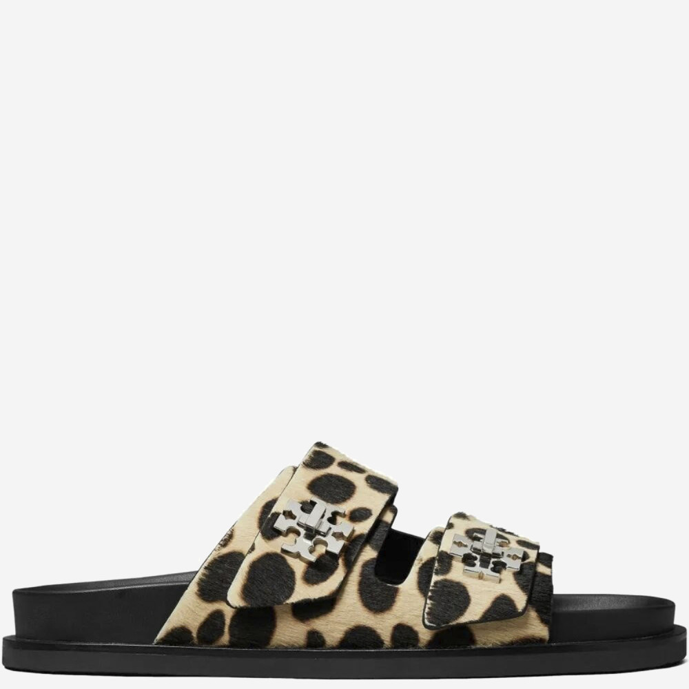 Tory Burch Sporty Slide Sandal With Twist Details Scarpe Basse Animalier In Animal Print