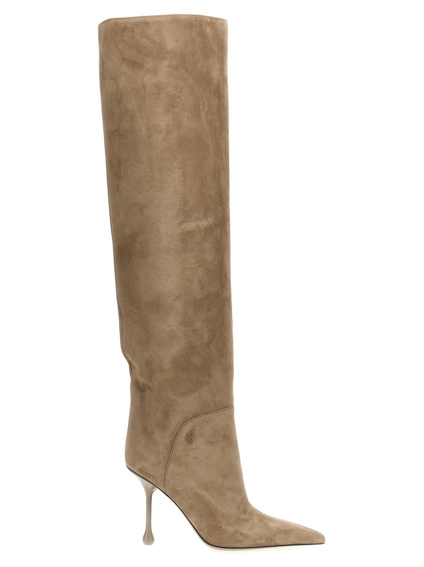 Shop Jimmy Choo Beige Cycas Boots