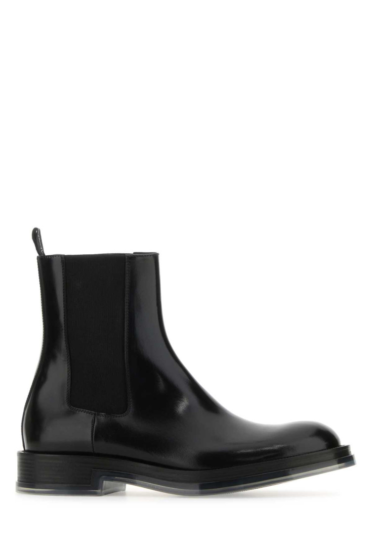 Alexander Mcqueen Float Chelsea Boots In Black