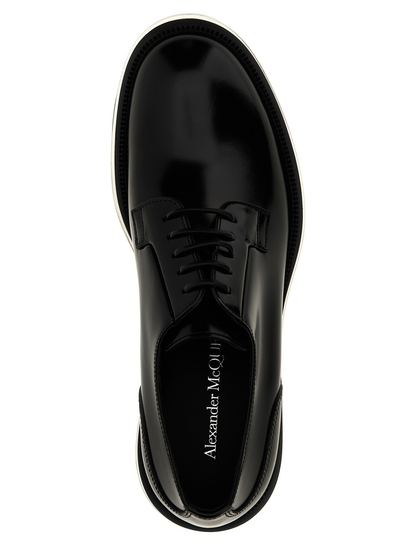 Alexander Mcqueen Black Float Lace Up Shoes for Men Online USA at  Darveys.com