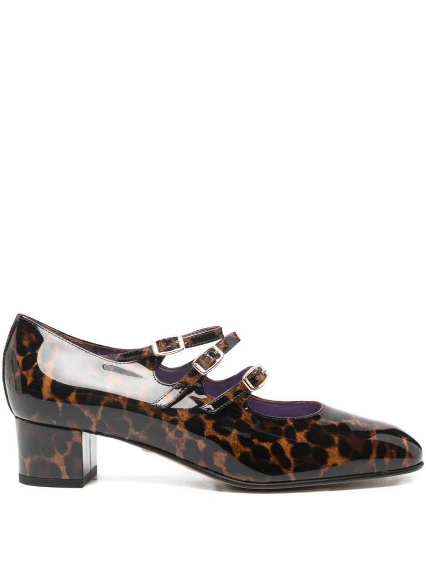 Carel Paris Leopard Patent Leather Mary Jane Pumps In Animal Print