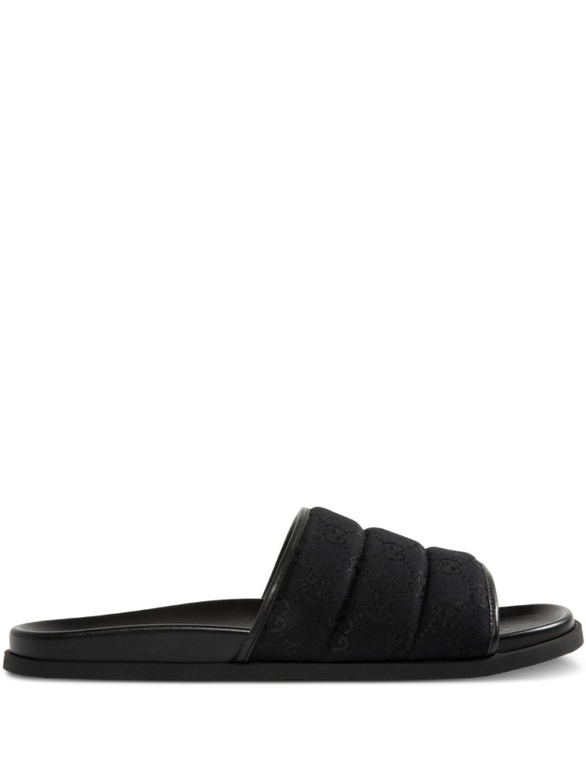 Gucci Gg Slides In Black