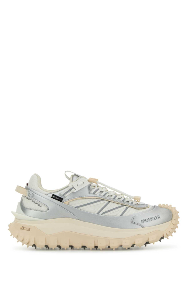 Moncler Leather Trailgrip Gtx Sneakers In White