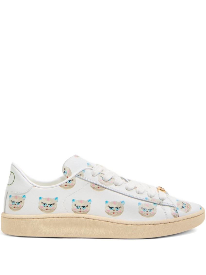 Valentino Garavani White Royco Leather Sneakers