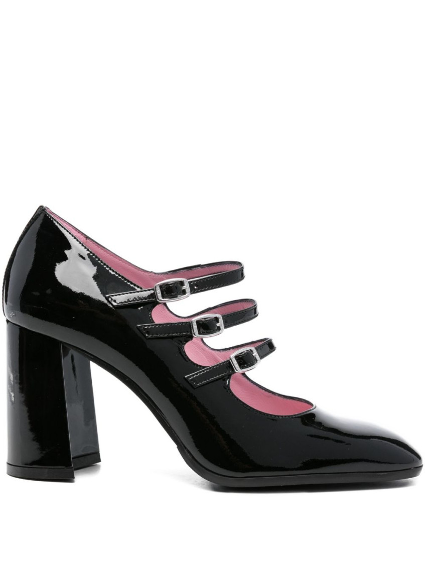 Carel Paris Black Leather Pumps