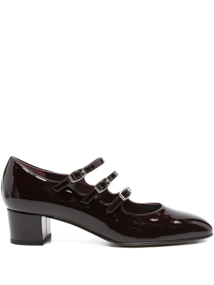 Carel Paris Brown Kina Leather Pumps