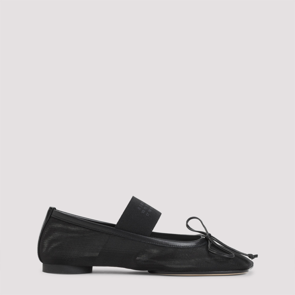 Maison Margiela Black Slip On Ballet Flats