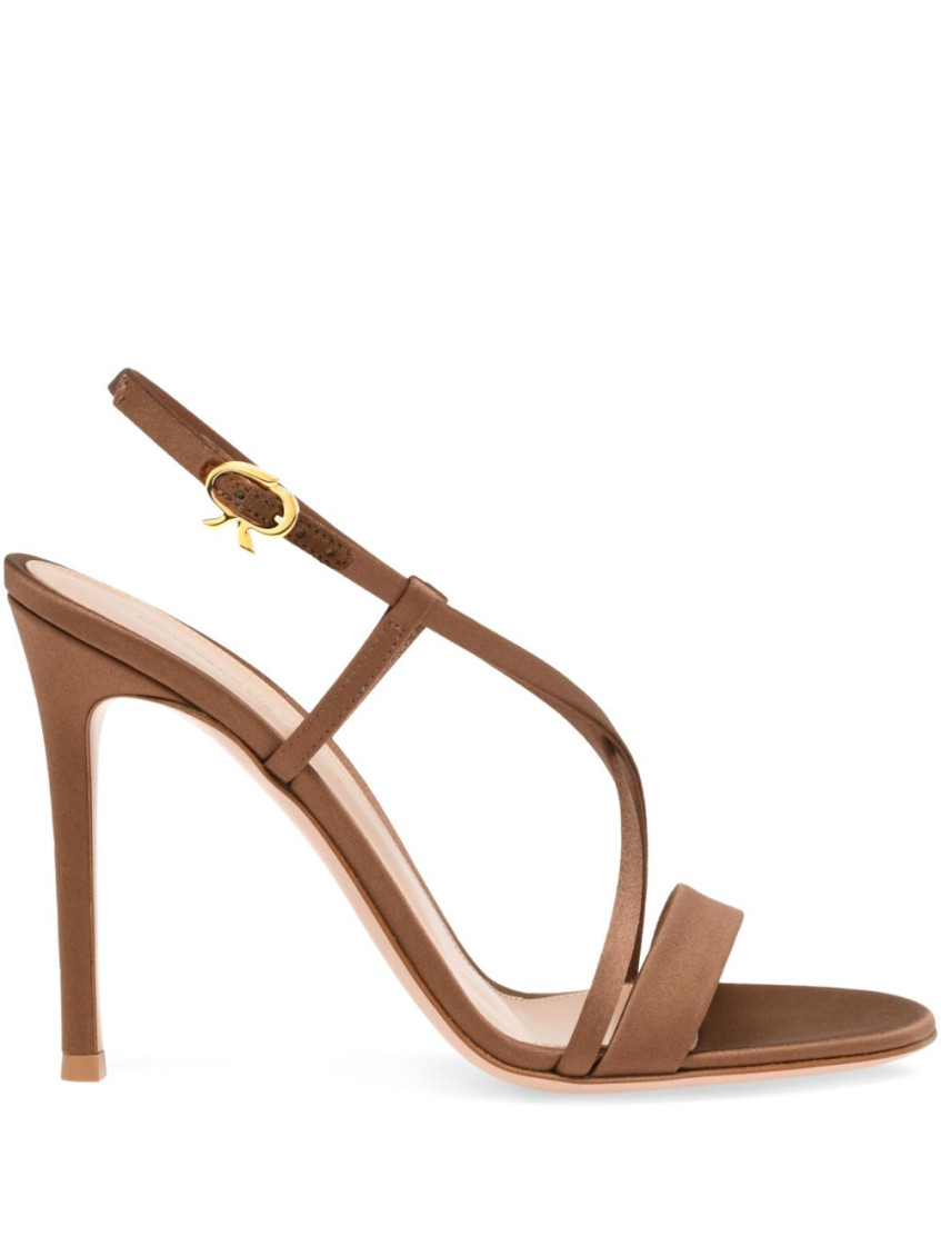 Gianvito Rossi Larisse Stiletto Heel Sandals In Brown