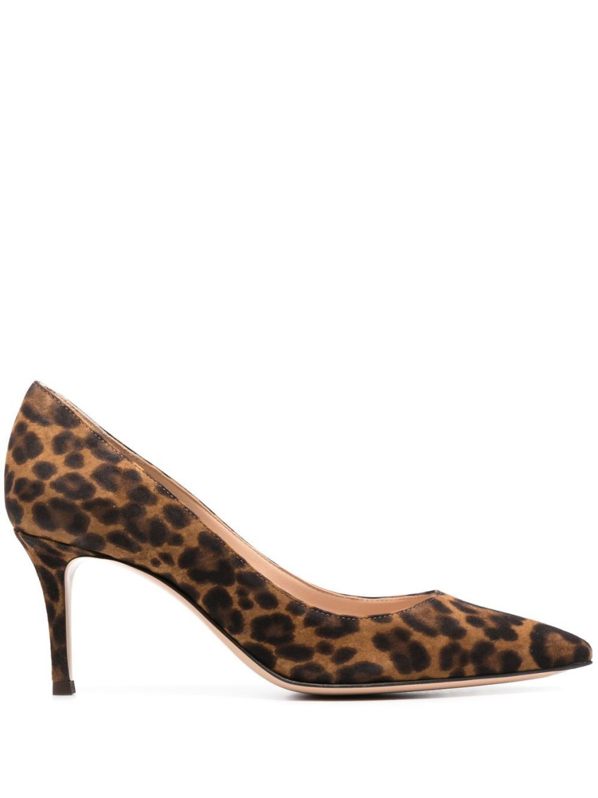 Gianvito Rossi Gianvito 70 Leopard-print Suede Pumps Shoes In Animal Print