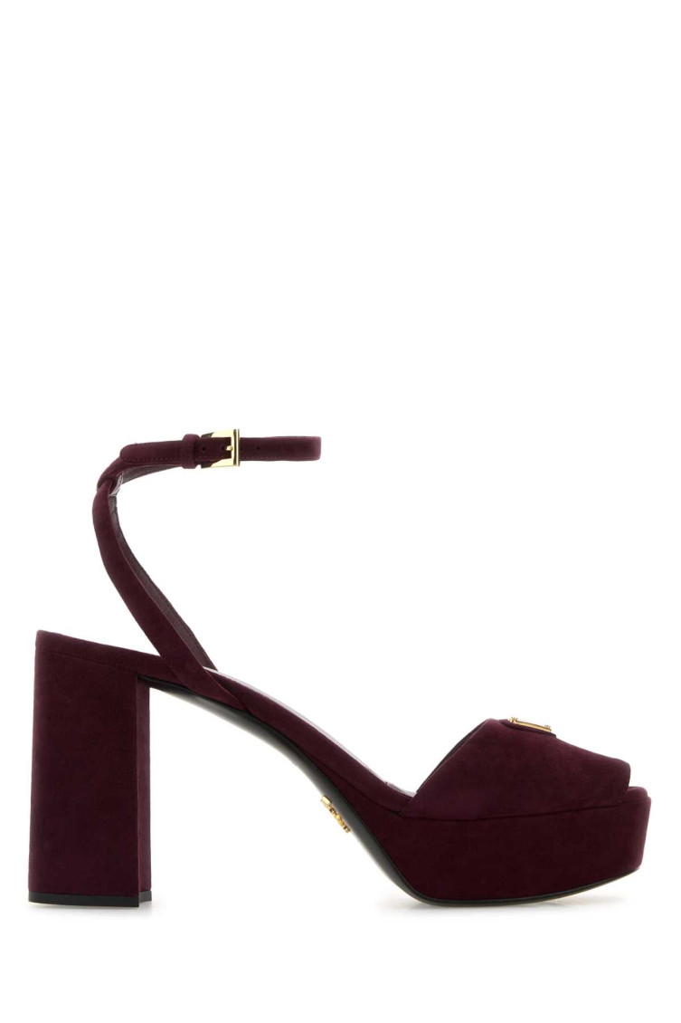 Prada Purple Suede Heels