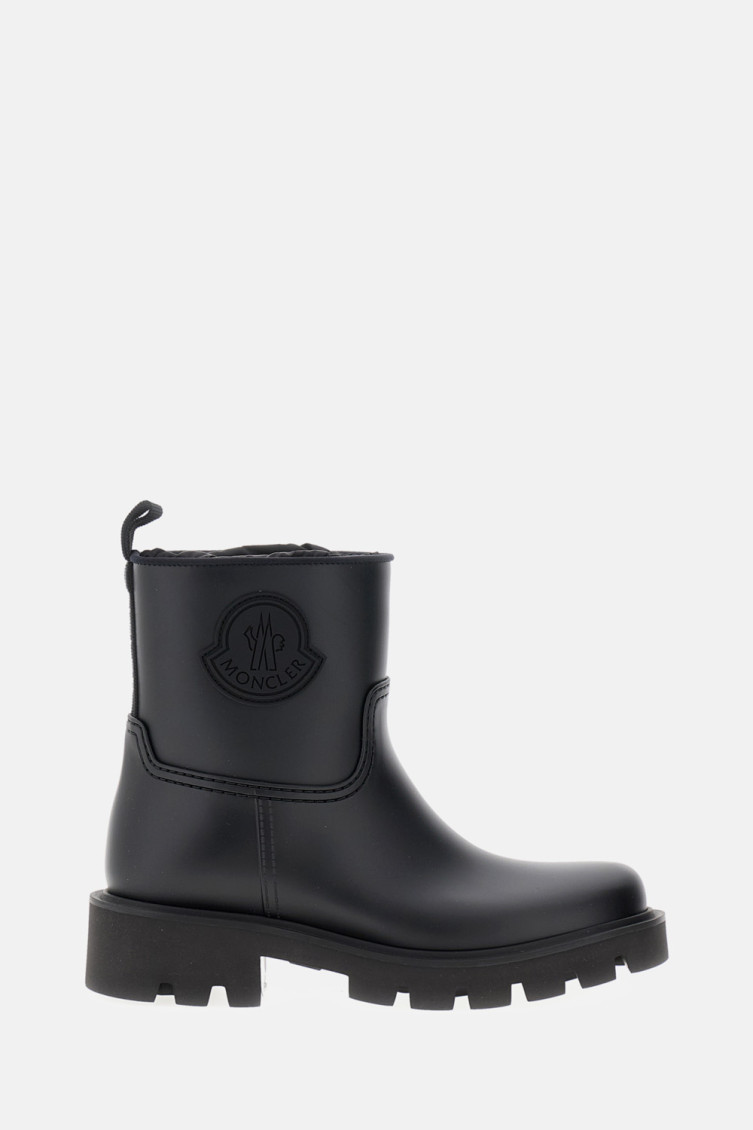 Moncler Black Slip On Sneakers In Black